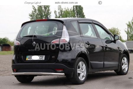 Защита заднего бампера Renault Scenic III 2009-2015 - тип: одинарная труба фото 1