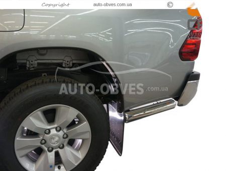 Захист заднього бампера Toyota Hilux 2015-2020 - тип: одинарні кути фото 0