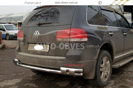 Защита заднего бампера VW Touareg 2002-2010 фото 3