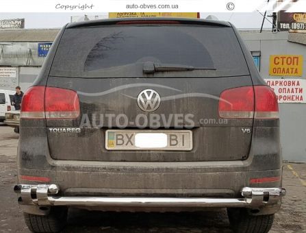 Захист заднього бампера VW Touareg 2002-2010 фото 2