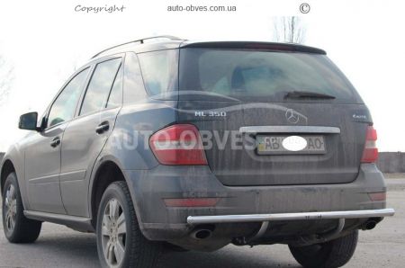 Захист заднього бампера Mercedes ml class w164 - тип: одинарна труба фото 3