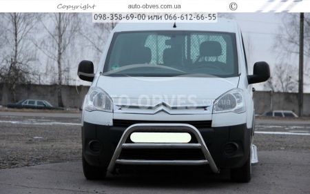 Кенгурятник Citroen Berlingo 2008-2017 - тип: на 2 перемычки фото 1