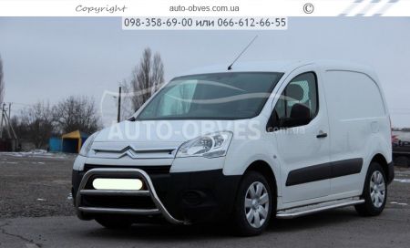 Кенгурятник Citroen Berlingo 2008-2017 - тип: на 2 перемички фото 3