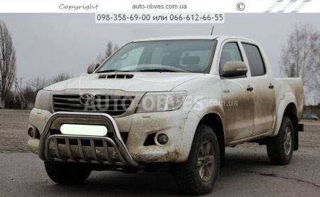 Кенгурятник Toyota Hilux 2006-2012 - тип: двойной фото 1