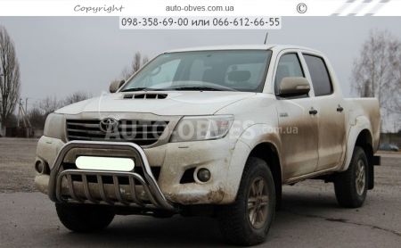 Кенгурятник Toyota Hilux 2012-2015 - тип: подвійний фото 1