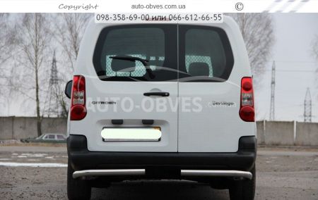 Rear bumper protection Berlingo, Partner 2008-2015 - type: single corners фото 2