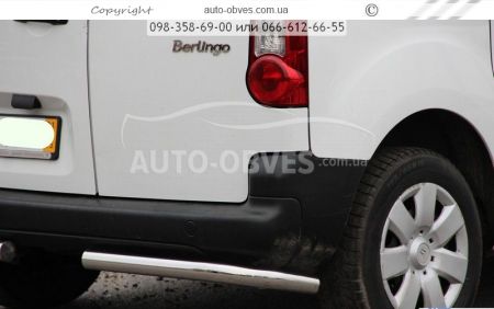 Rear bumper protection Berlingo, Partner 2008-2015 - type: single corners фото 1