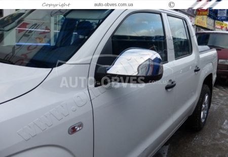 Накладки на зеркала Volkswagen Amarok нержавейка фото 3