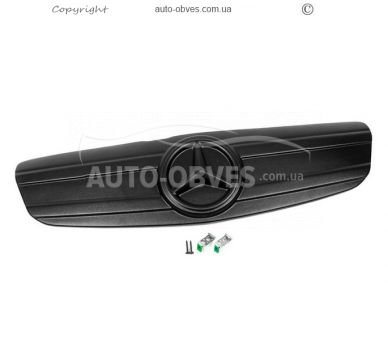 Накладка на решітку радіатора Mercedes Vito 639 2010-2014 тип:2 - колір: матований фото 1