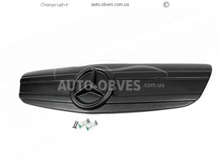 Накладка на решітку радіатора Mercedes Vito 639 2010-2014 тип:2 - колір: матований фото 0