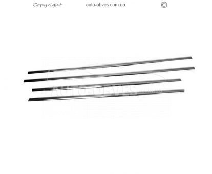 Ssangyong Rexton exterior window trim stainless steel 4 pcs фото 0